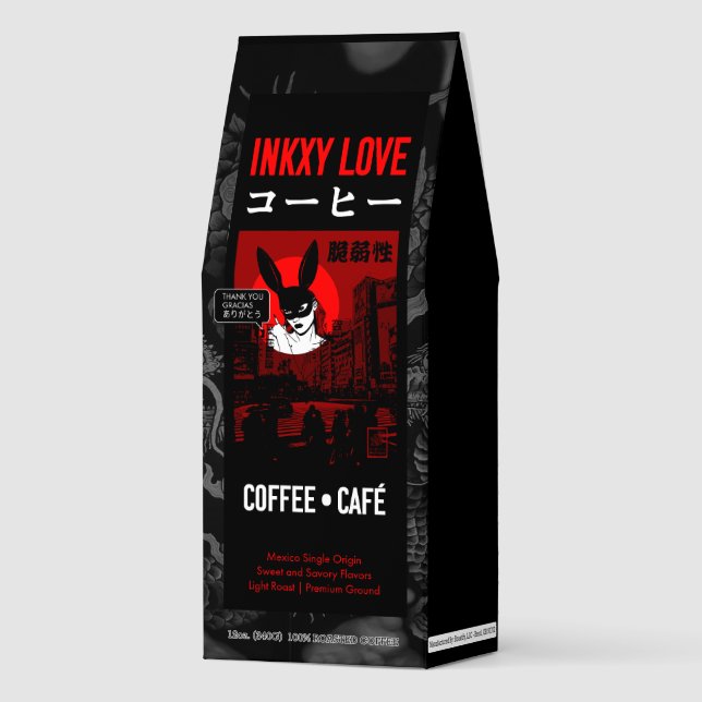 INKXY LOVE Coffee Café コーヒー (Front)