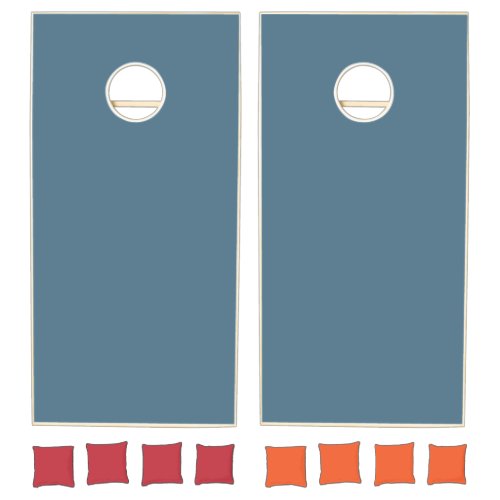 Inky Blue Solid Color Cornhole Set