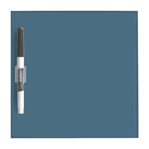 Inky Blue Solid Color Dry Erase Board