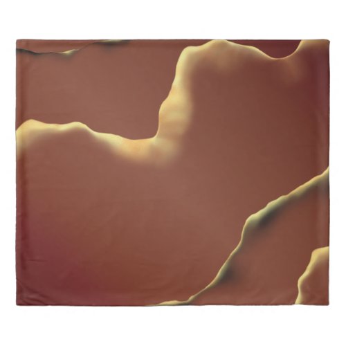 Inky Earthtone Red Abstract Amazing Fab Wedding Duvet Cover