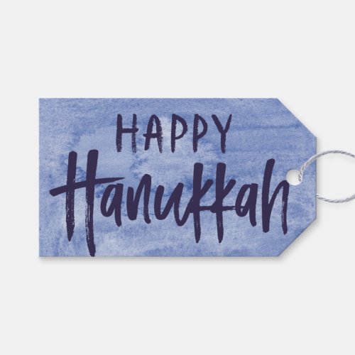 Inky Hand_Lettering Happy Hanukkah Gift Tag