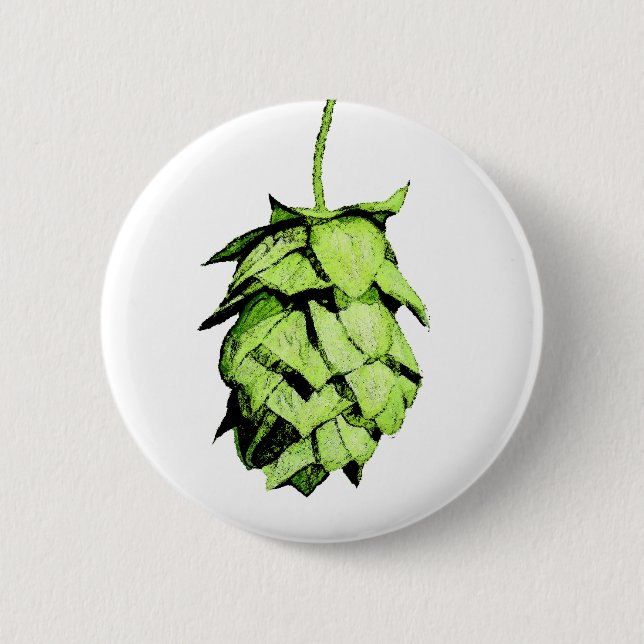 Inky Hop Illustration Pinback Button (Front)