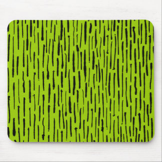 Inky Lines - Martian Green Mouse Pad