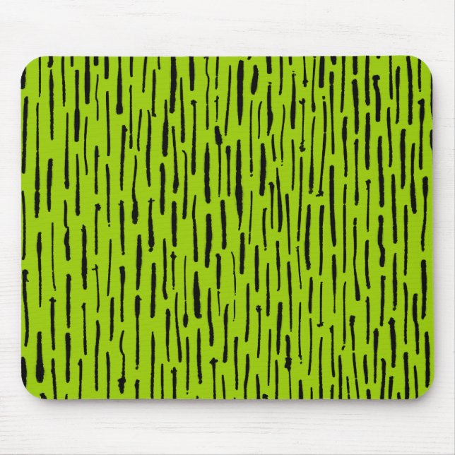 Inky Lines - Martian Green Mouse Pad (Front)