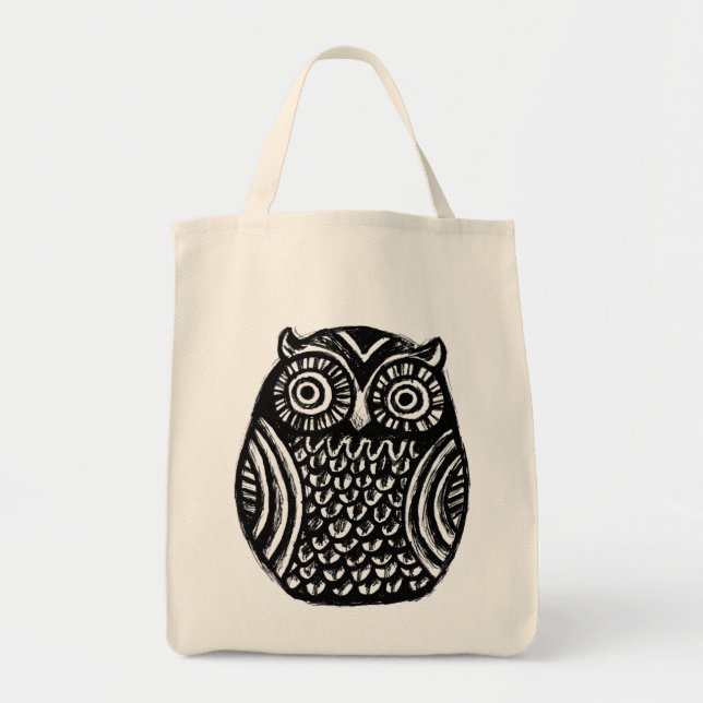 inky owl tote "todays best award" (Front)
