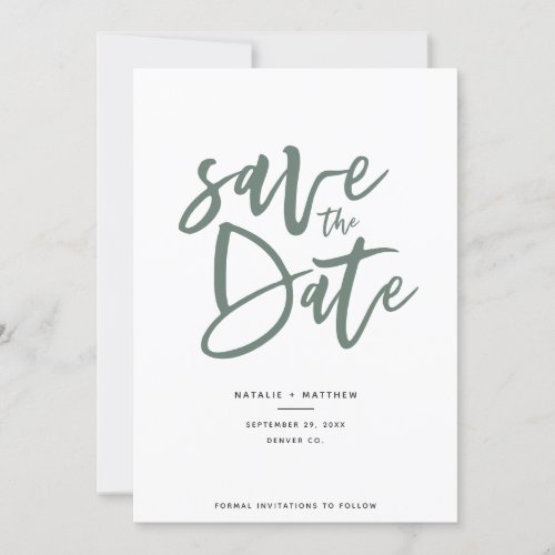 Inky script save the date