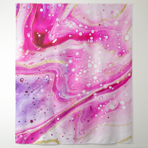 Inky Splash Pink Marble Gold Photo Booth Backdrop