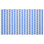 Inky Triangles - Baby Blue on White Fabric
