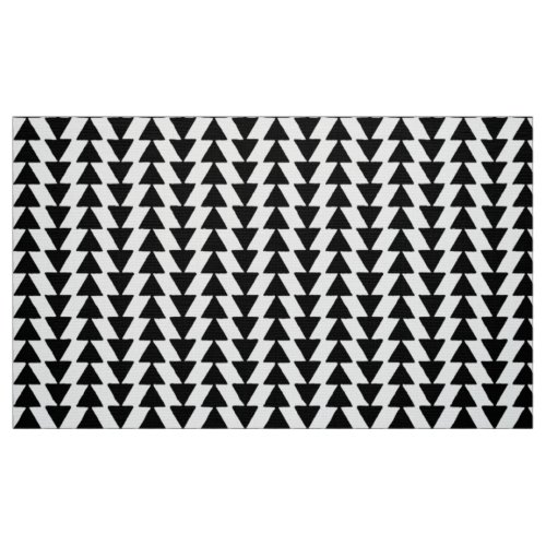 Inky Triangles _ Black and White Fabric