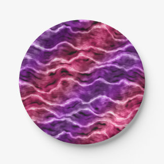 inky waves - gradient pinks : paper plates