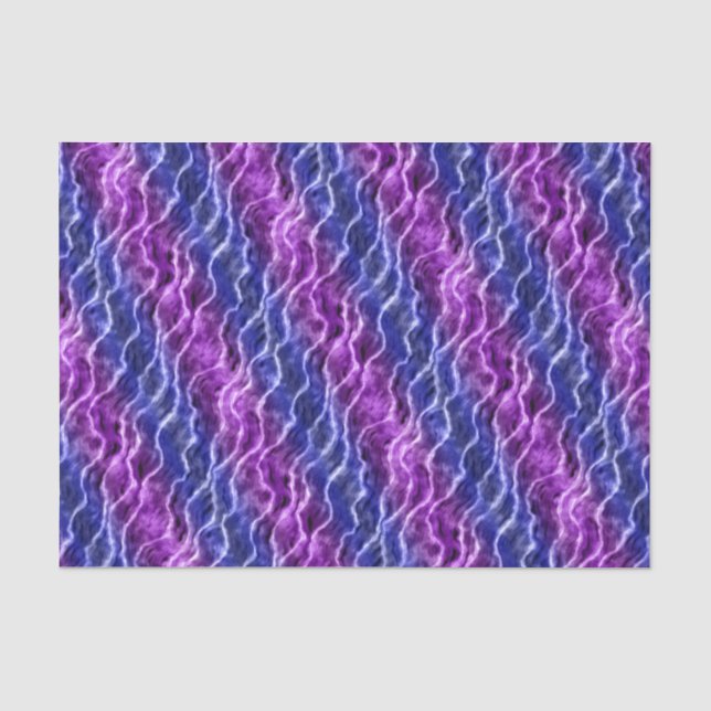 inky waves - gradient purples : tissue paper (Front)