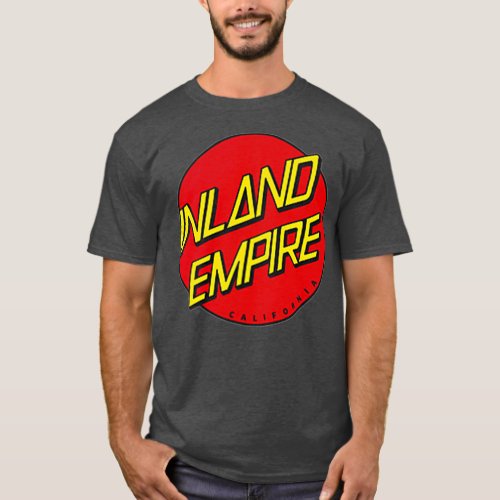 Inland Empire California  CA SKATE Design Yellow T_Shirt