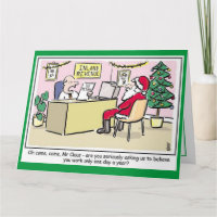 Inland Revenue Tax Collectors Christmas Card