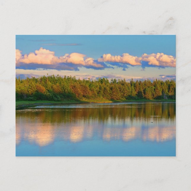 Inlet at Sunset | New Brunswick, Canada Postcard (Front)