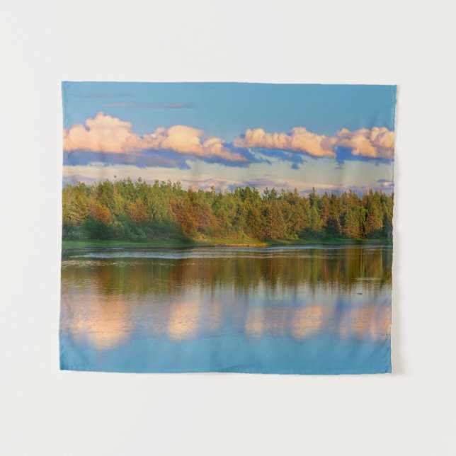 Inlet at Sunset | New Brunswick, Canada Tapestry (Front (Horizontal))