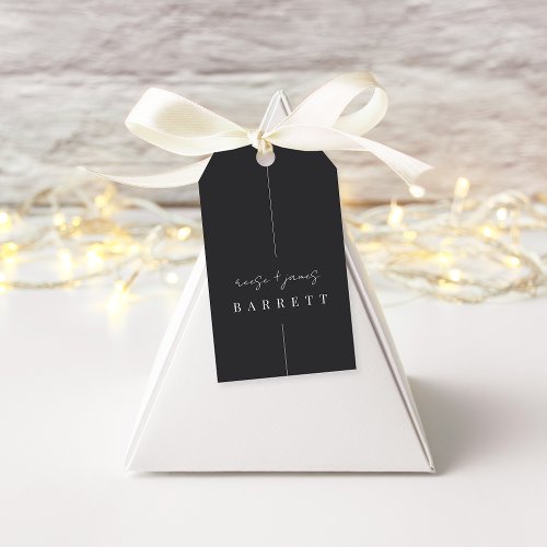 Inline  Modern Minimal Personalized Wedding Favor Gift Tags