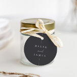 Inline | Modern Minimal Personalized Wedding Favor Tags<br><div class="desc">A beautiful minimalist typography based wedding design featuring your names in classic lettering,  joined with modern handwritten script accent lettering.</div>