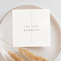 Inline | Modern Minimal Personalized Wedding Napkins