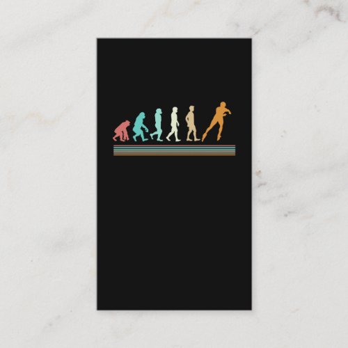 Inline Skating Evolution Roller Skater Business Card