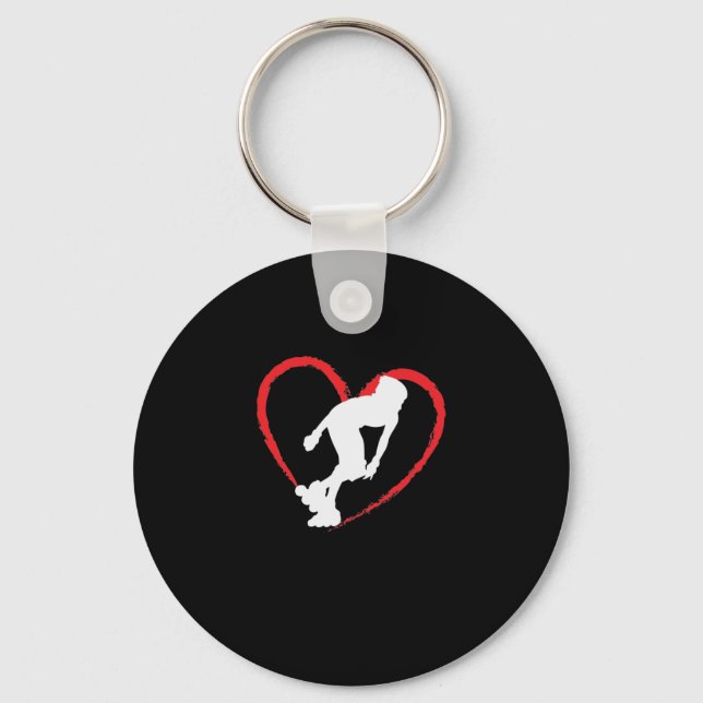 Inline Skating ist wie Liebe Keychain (Front)