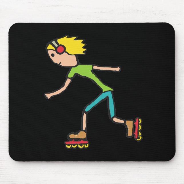 Inline Skating Mouse Pad (Front)
