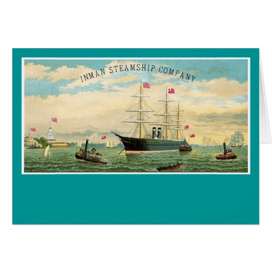 Inman Steamship Company Cards (Front Horizontal)