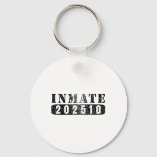 Inmate 202510 Funny Lazy Halloween Prisoner Costum Keychain