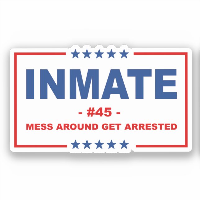 INMATE #45 STICKER (Front)