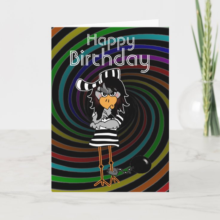 Inmate Birthday Card Zazzle