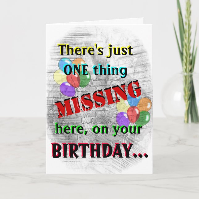 Inmate Birthday Card (Front)