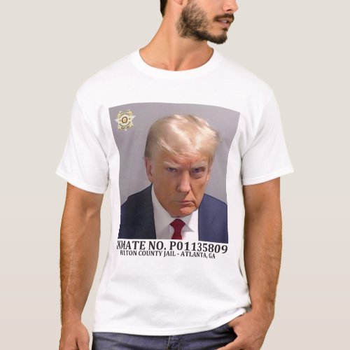 Inmate Donald Trump Fulton County Jail Georgia T_Shirt