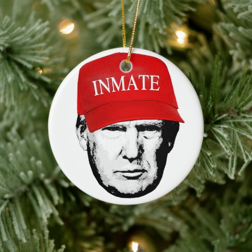 Inmate Trump Ceramic Ornament