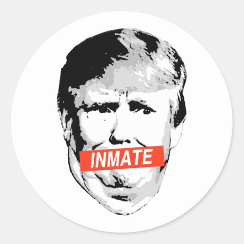 Inmate Trump Classic Round Sticker
