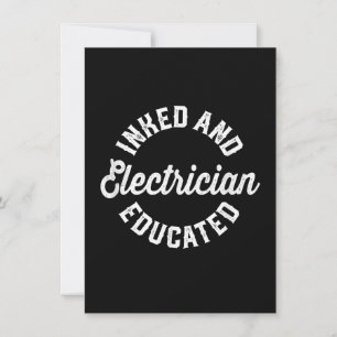 Inmed And Electrician Educated Gift Note Card