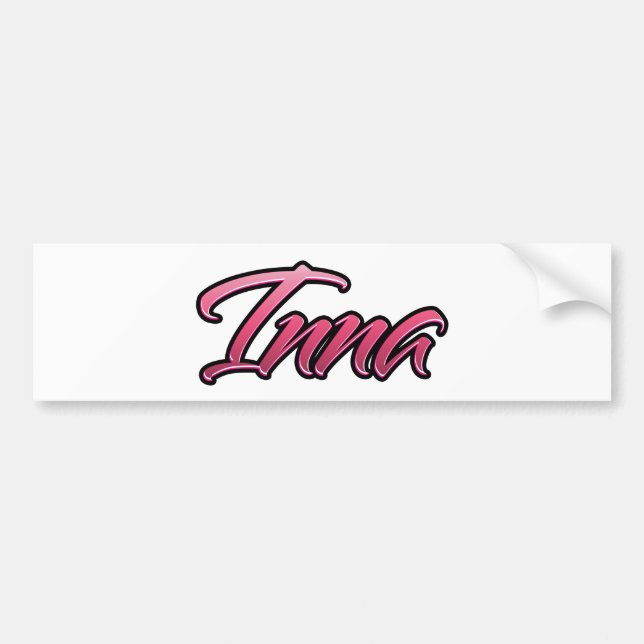 Inna faded pink Aufkleber Sticker (Front)