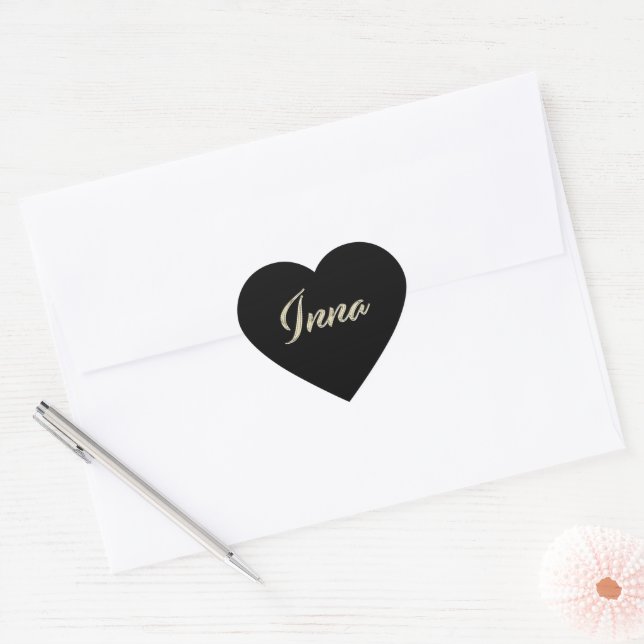 Inna white gold Handwriting Sticker (Envelope)