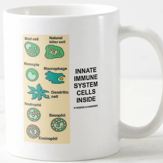 Innate Immune System Cells Inside Coffee Mug (Mug for anyone with an immune system featuring "Innate Immune System Cells Inside")