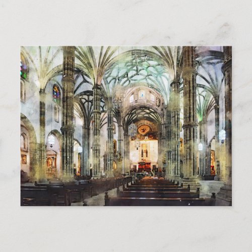 Innenansicht der Kathedrale Santa Ana Las Palmas Postcard