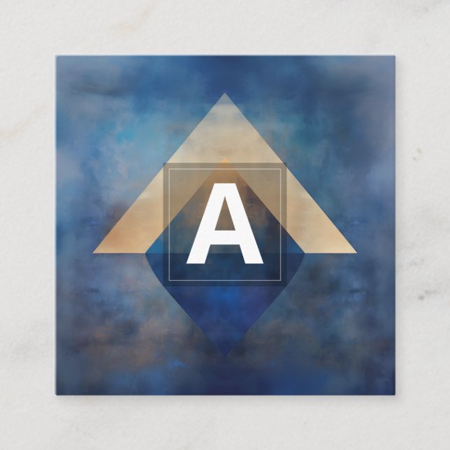 Inner Alignment | Minimal Design Square Business Card (Front)
