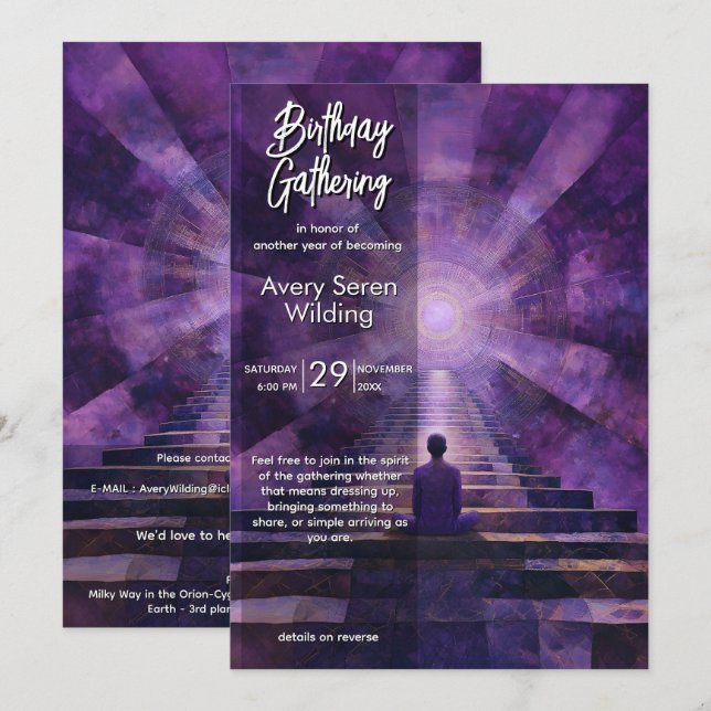 Inner Ascent | Visionary Design Invitation (Front/Back)