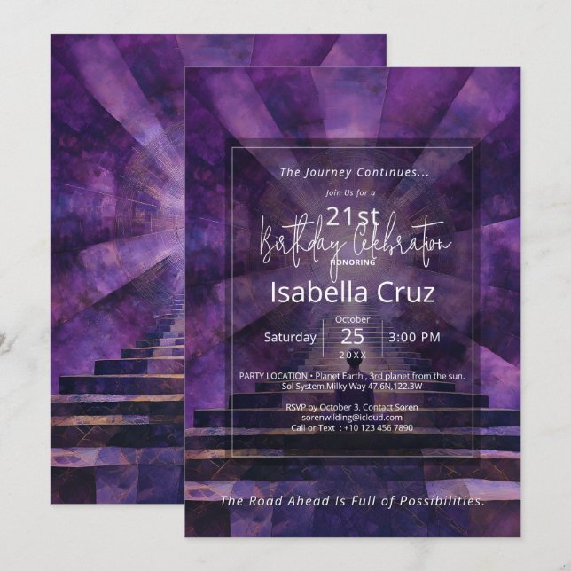 Inner Ascent | Visionary Design Invitation (Front/Back)