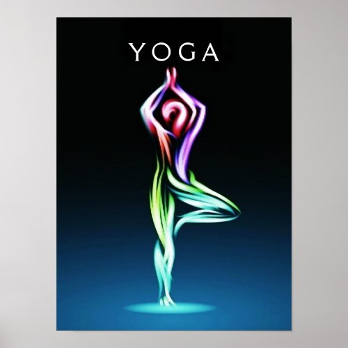Inner Balance Yoga Tree Pose Poster