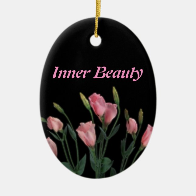 Inner Beauty Ceramic Ornament (Front)