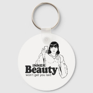 INNER BEAUTY WON'T GET YOU LAID KEYCHAIN