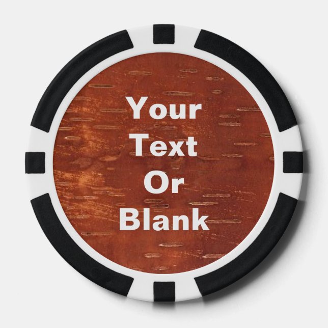 Inner Birch Bark Poker Chips (Front)