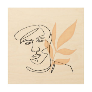 Inner Bloom – Botanical Line Art Portrait