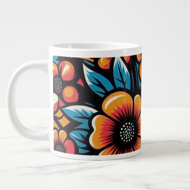Inner Bloom Giant Coffee Mug (Left)