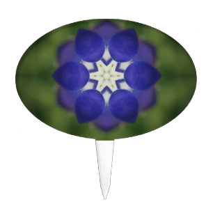 Inner Bluebonnet Flower Cake Topper