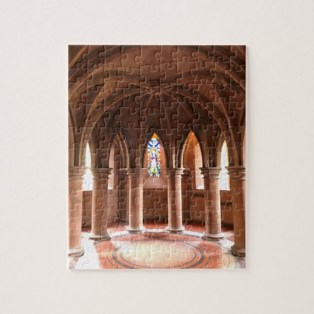 Inner Chamber with Pillars, Mount Stuart, Scotland Jigsaw Puzzle (Vertical)