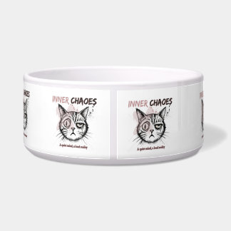 Inner Chaos - Artistic Cat Illustration Coffee Mug Bowl